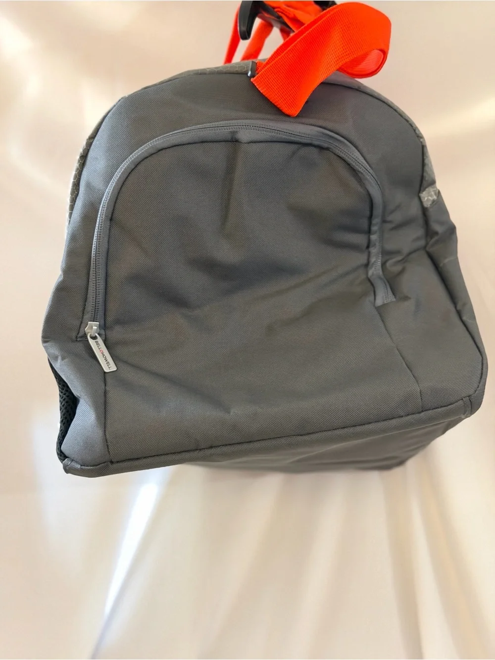 Bell & Howell Gray and Red Duffel Bag